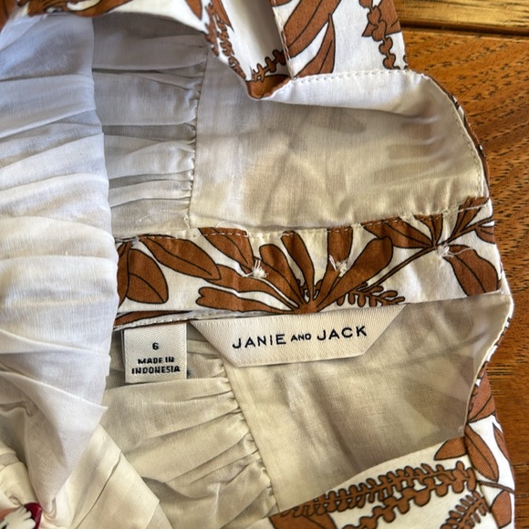 Janie & Jack Carmel Vine Print Bow  Dress - Picture 4 of 6